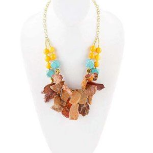 NWT Barse Genuine Stone Statement Necklace